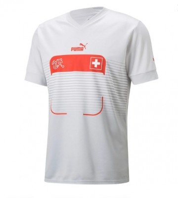 Lacne Muži Futbalové dres Švajčiarsko MS 2022 Krátky Rukáv - Preč